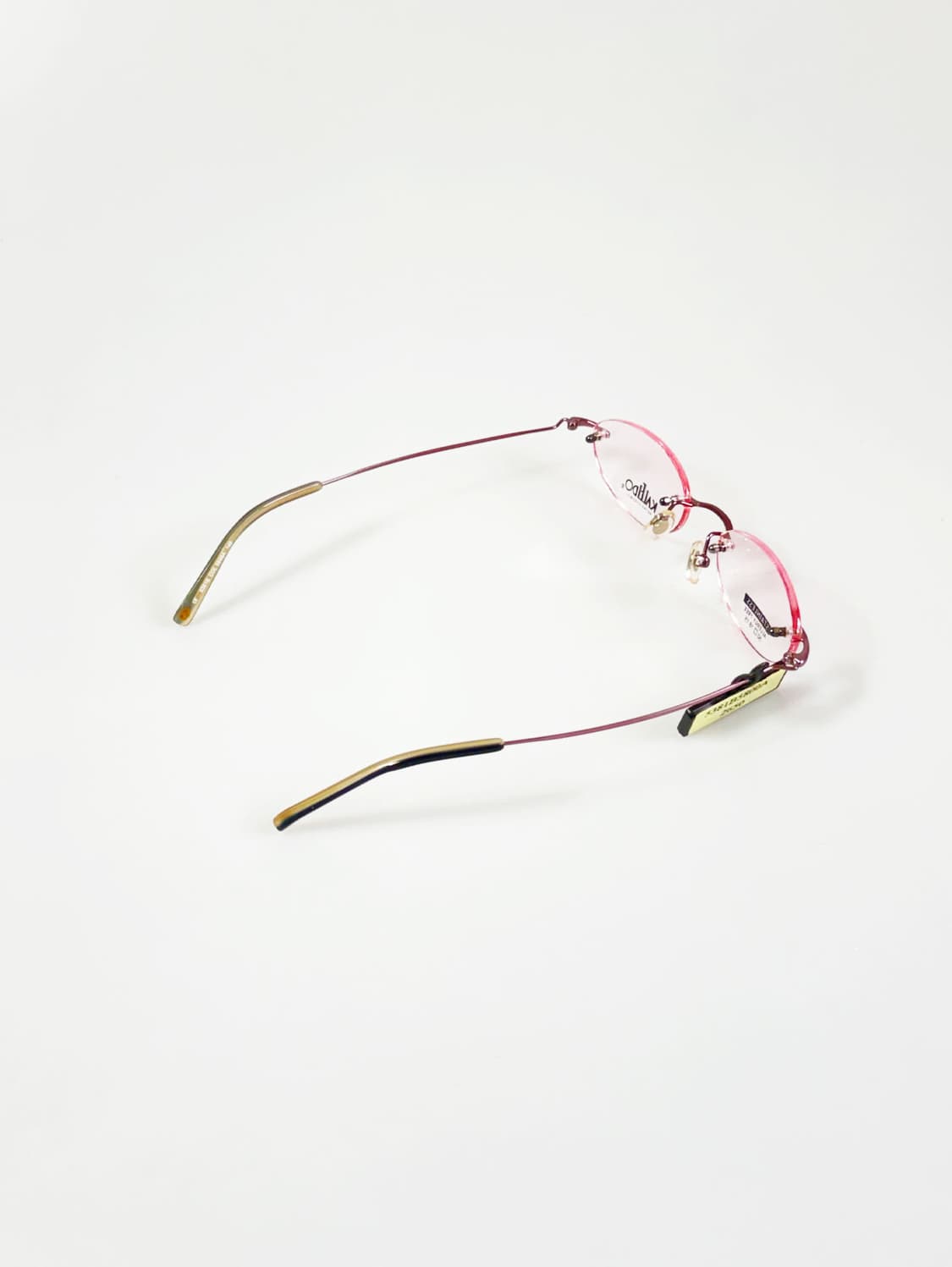 90s KALEIDO 무테 오벌 프레임 틴트 빈티지 안경 상품이미지4