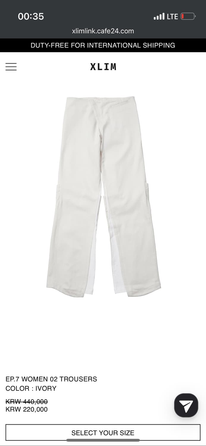 EP.7 WOMEN 02 TROUSERS 상품이미지1