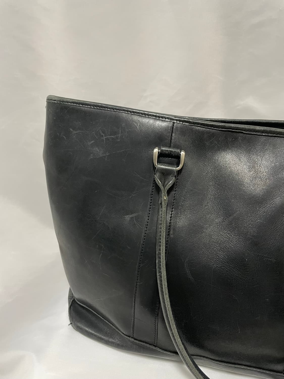 [D.O Archives] 90s 엘엘빈 토트백 라지 - 블랙 레더 상품이미지2