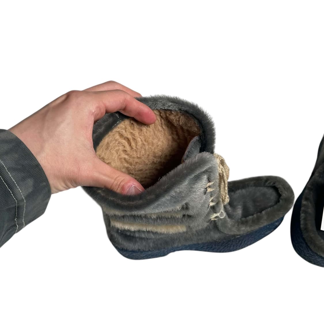 퍼 화이트 스트라이프 부츠 (italy made, 230) 상품이미지6