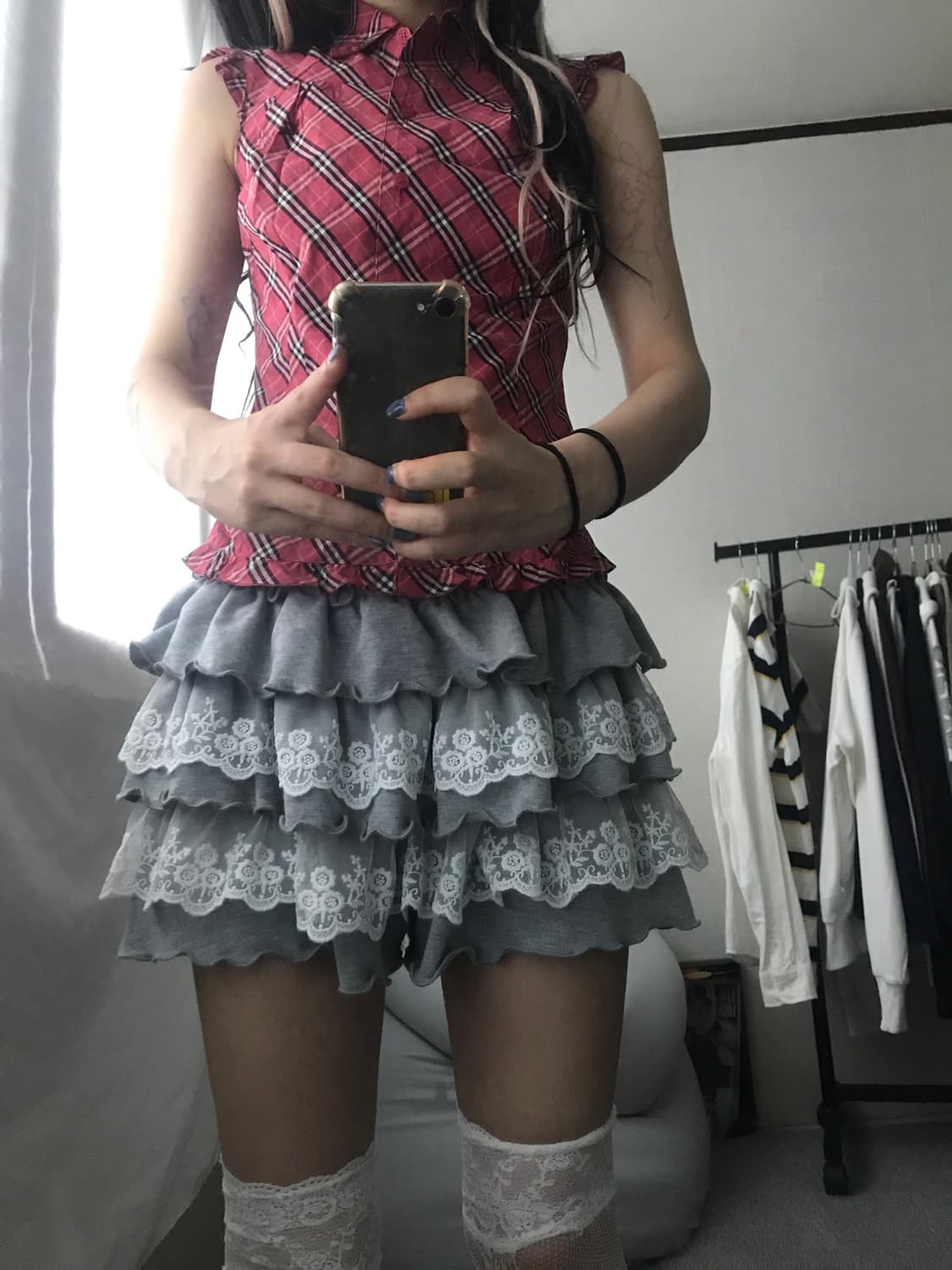 버버리 블루라벨 노바체크 블라우스 상품이미지4