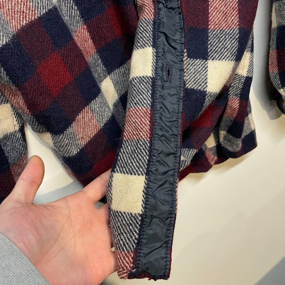 1990s 울리치 체크 플란넬 셔츠 상품이미지3