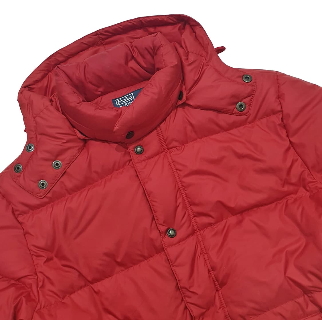 폴로 패딩 후드 패딩 덕다운 레드 XL (105-110) 상품이미지3