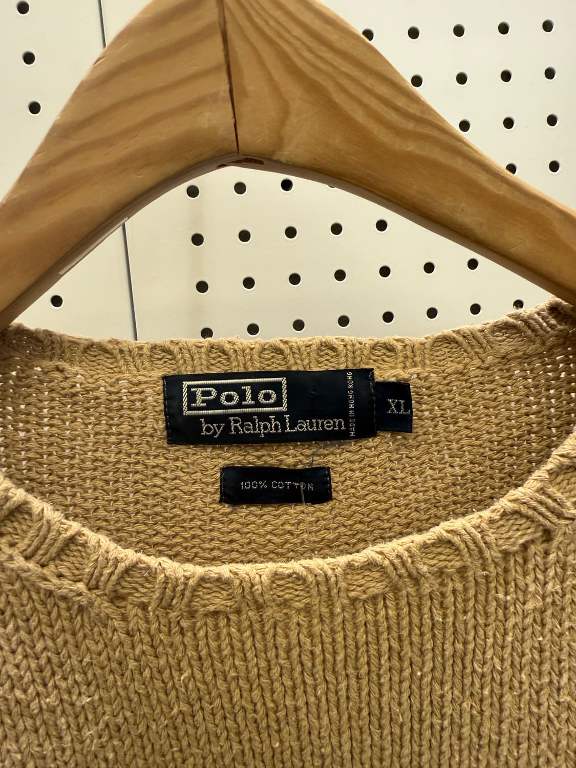 폴로 랄프로렌 코튼 니트 스웨터 베이지 U961 상품이미지5