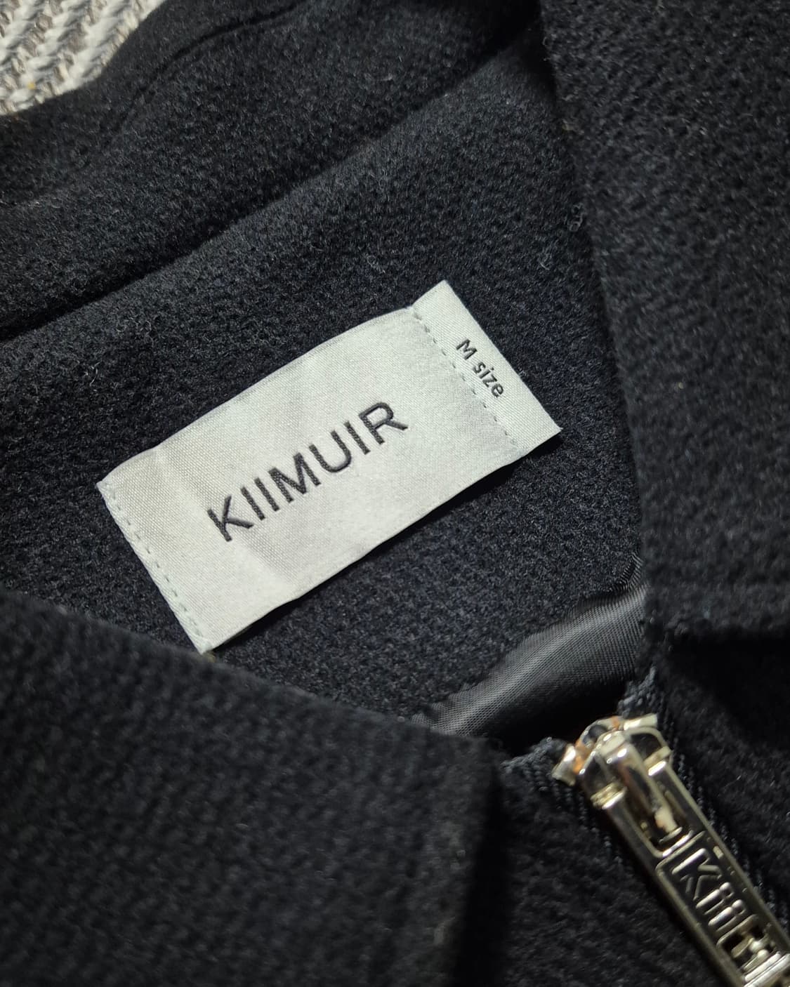 키뮤어 바시티 울 2way 자켓 M 블랙 상품이미지3