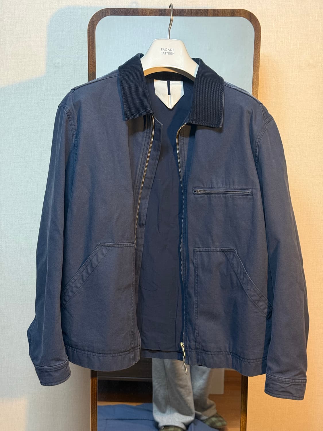 아르켓 코튼 캔버스 재킷(blue dark)L 상품이미지2