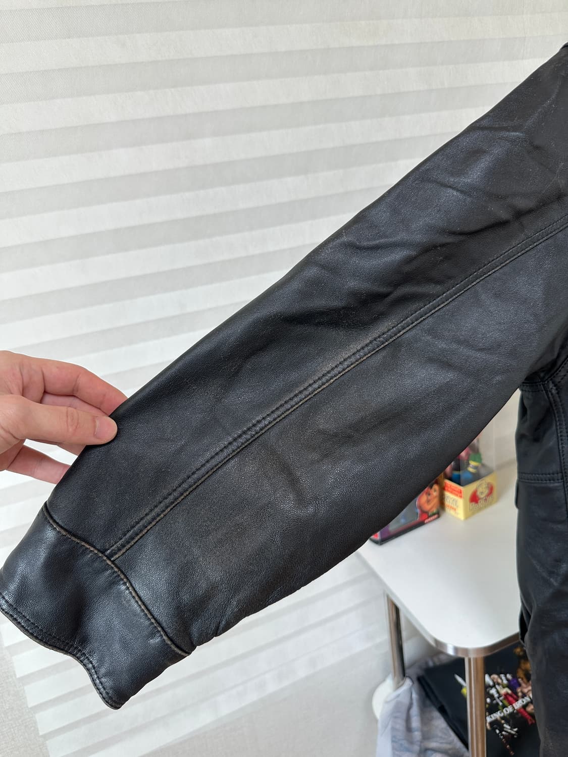 Lambskin Leather Car Coat 상품이미지9