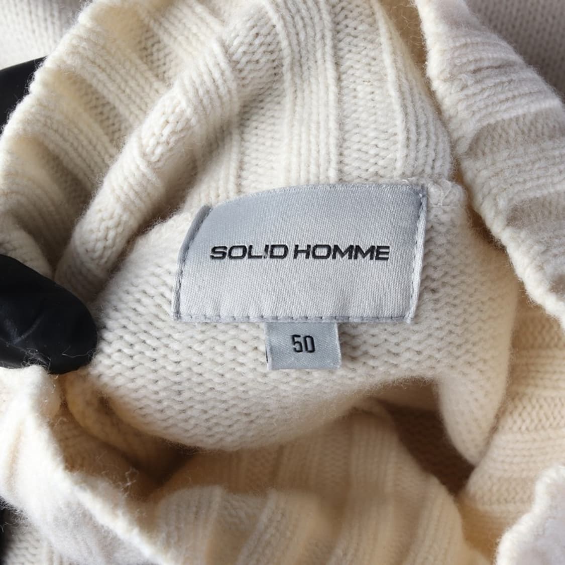 솔리드옴므 사이드 버튼 포켓 하이넥 니트 50 상품이미지5