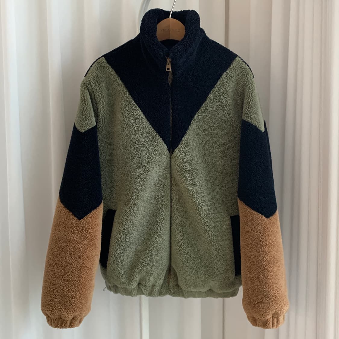 자라 ZARA 키즈 컬러 블럭 플리스 재킷 여성 후리스 집업 상품이미지8