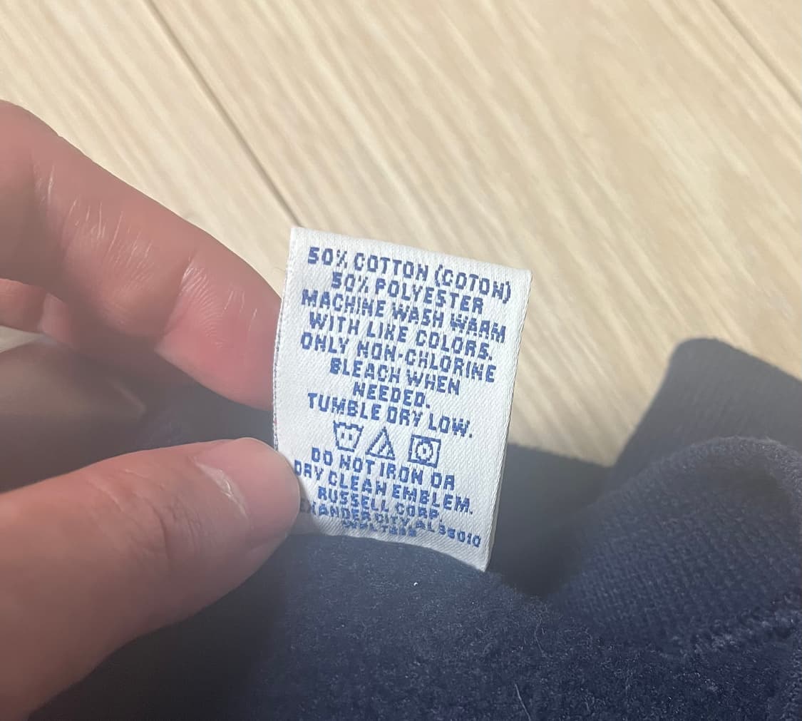 90s러셀 스웻셔츠 usa 네이비 팜니다 상품이미지4