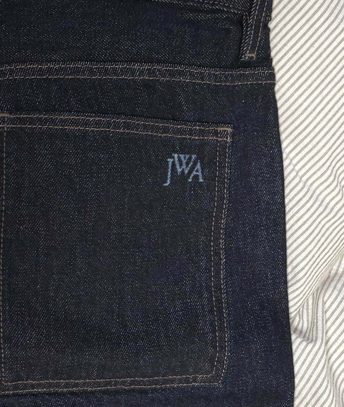 새상품) 유니클로 JW앤더슨 스트레이트진 블루 33 상품이미지5