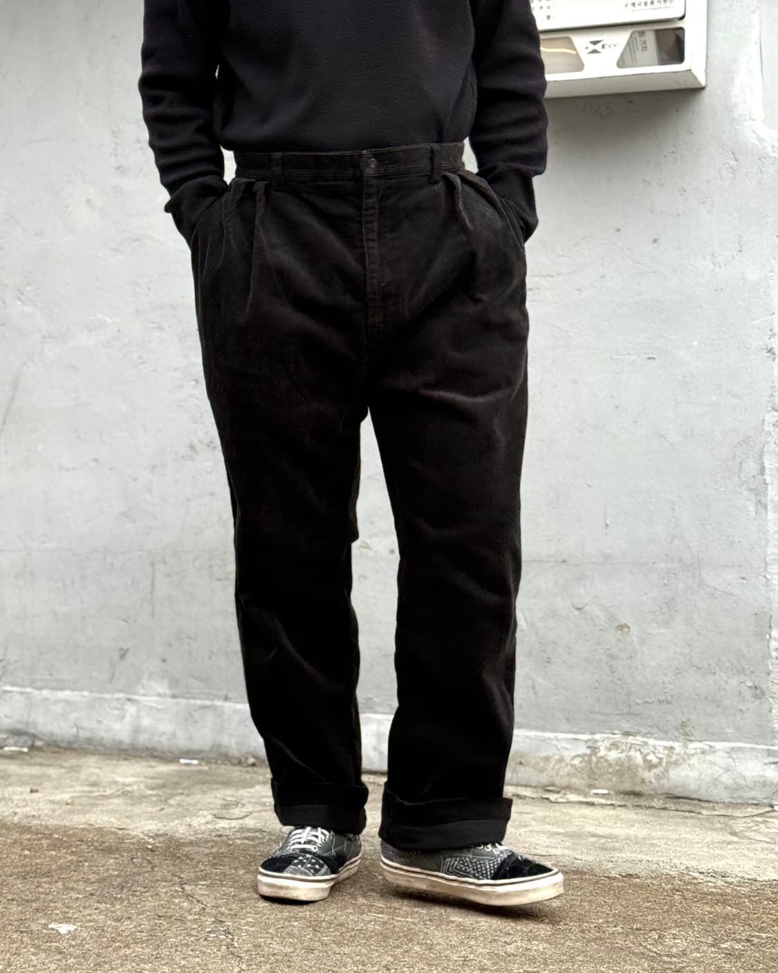 90‘s 폴로 랄프로렌 투턱 코듀로이 앤드류 팬츠 34 상품이미지6