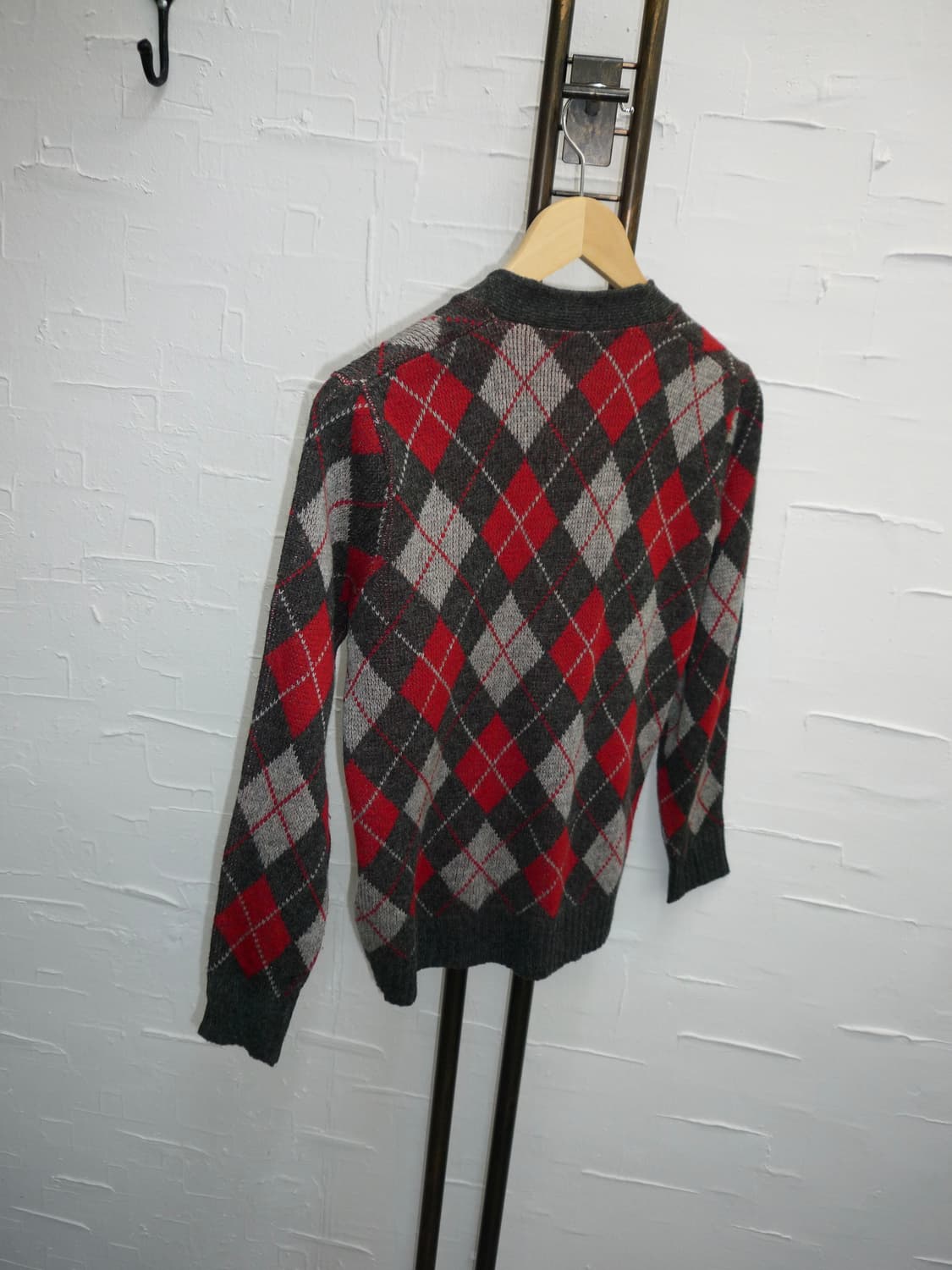 argyle knit cardigan 상품이미지8