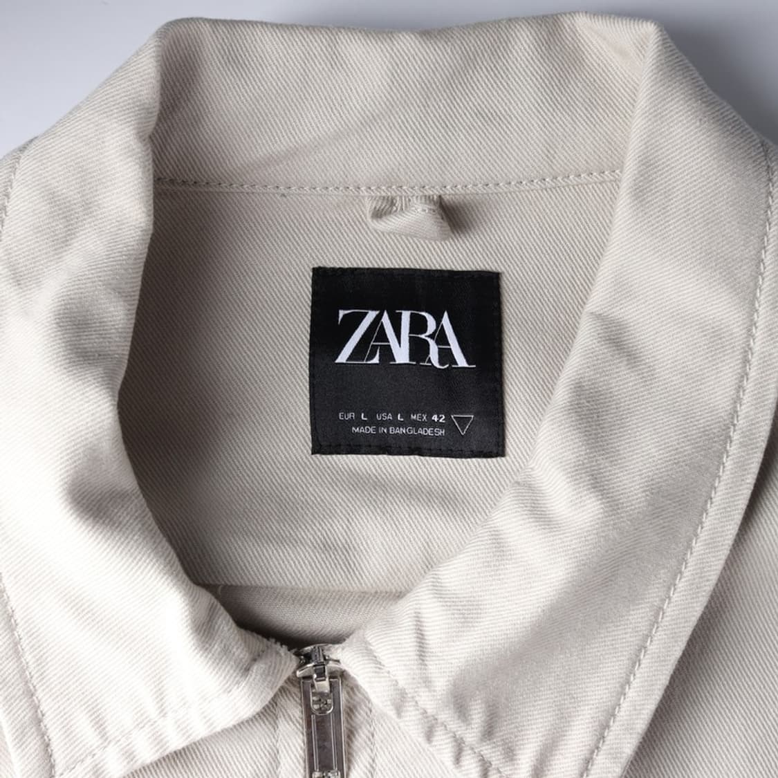 ZARA 코튼 트윌 포켓 워크 재킷 L 상품이미지5