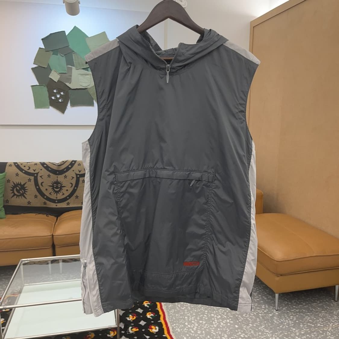 나이키 올드스쿨 레트로 아노락 바람막이 후드 조끼 105 C07961 상품이미지3