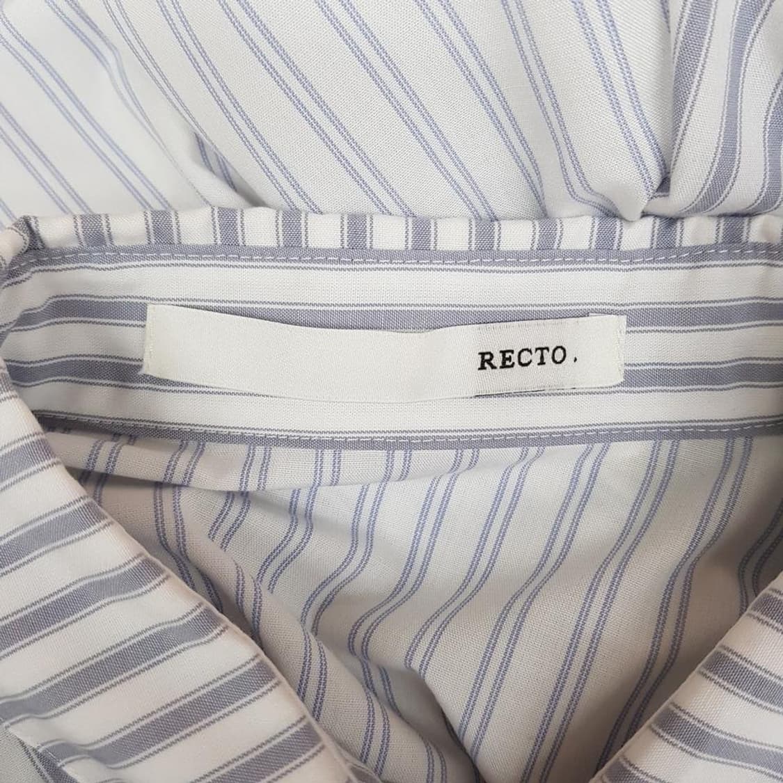 렉토 RECTO 스트라이프 셔츠형 롱 원피스 F사이즈 상품이미지8