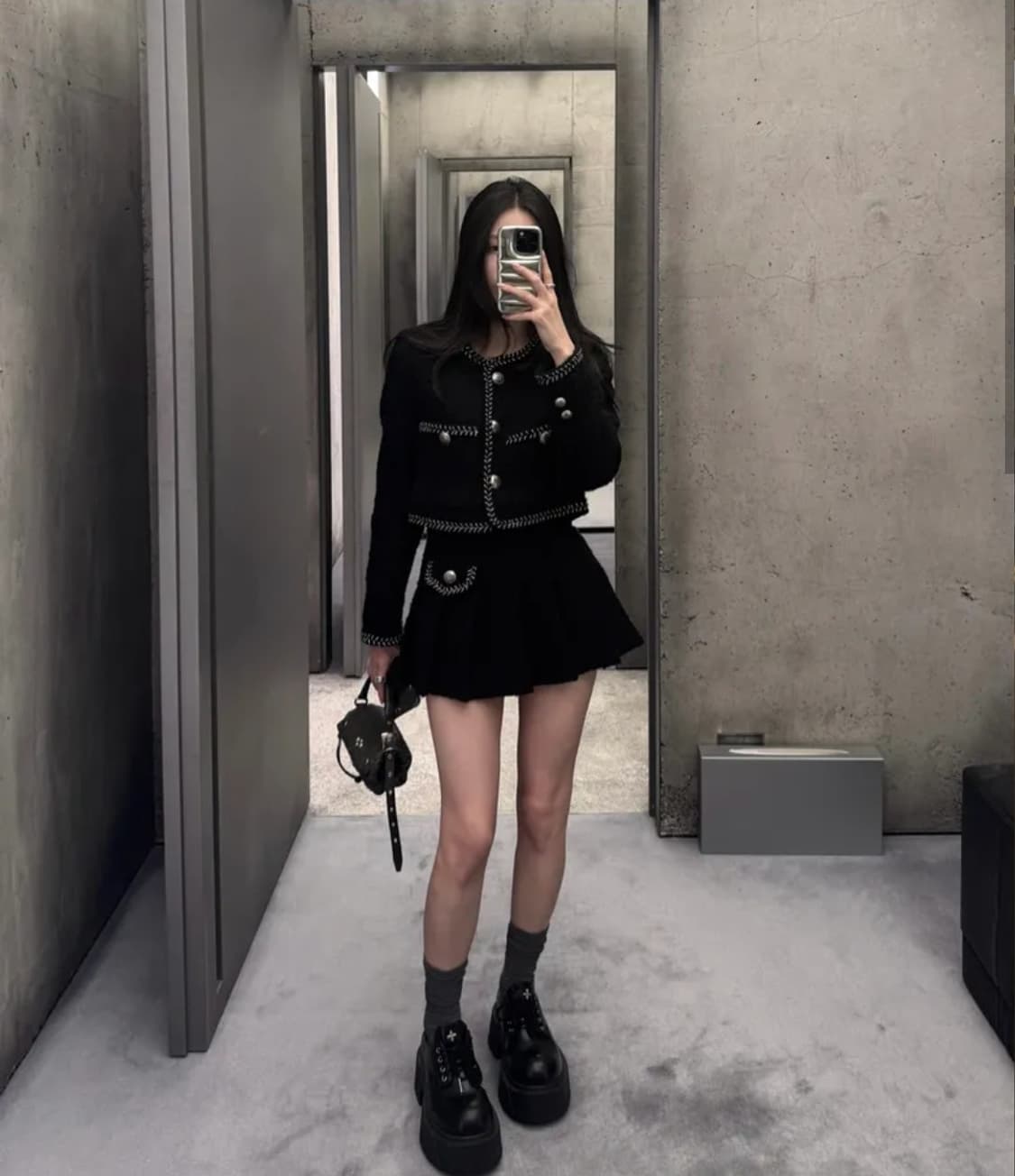 카키포인트 아뜰리에 트위드 세트 상품이미지2