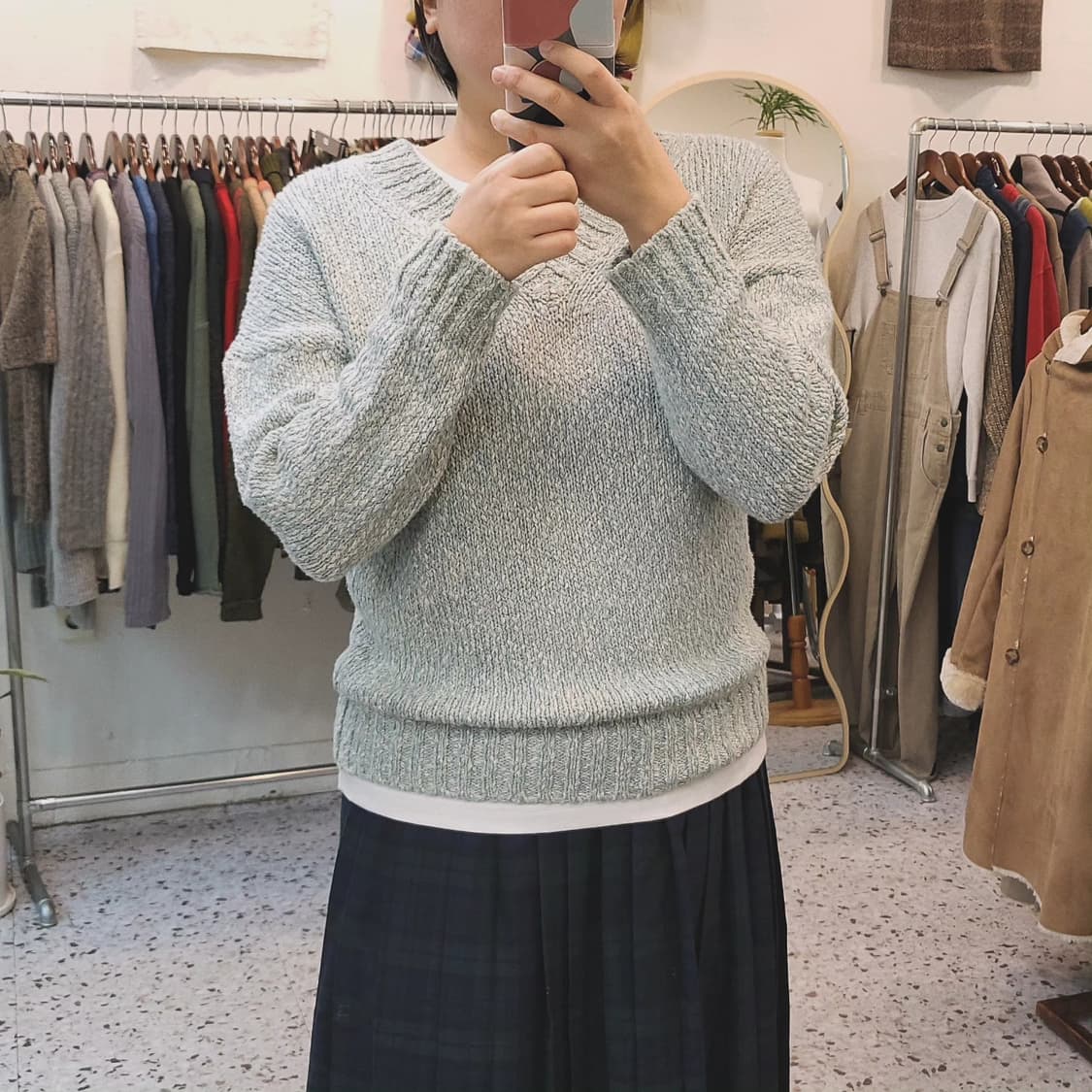 IENA 민트스카이 보카시 면니트 상품이미지10