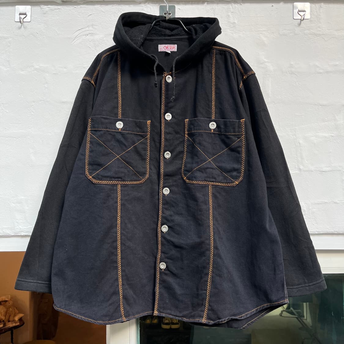 G-dept 스티치 후디 배기 셔츠 L 상품이미지1