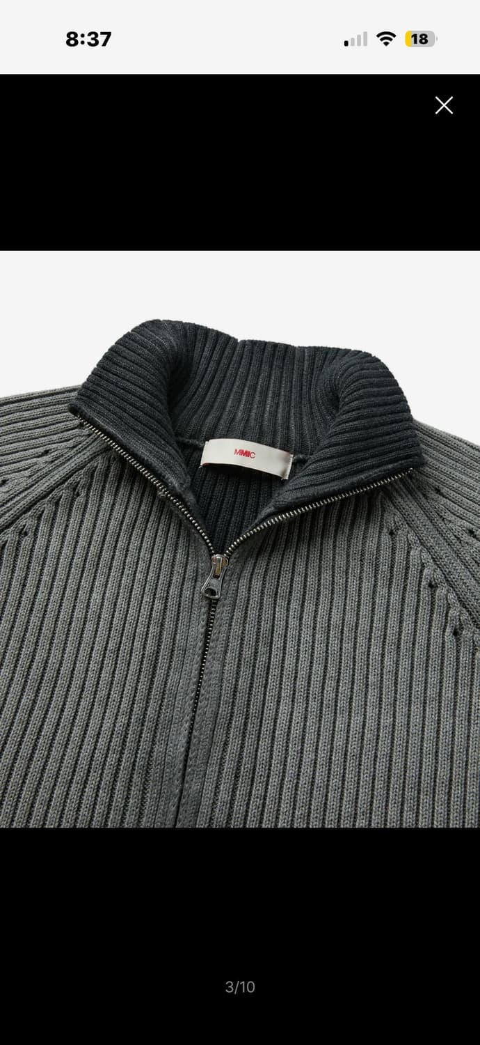 Musk zip-up knit 집업 니트 상품이미지3