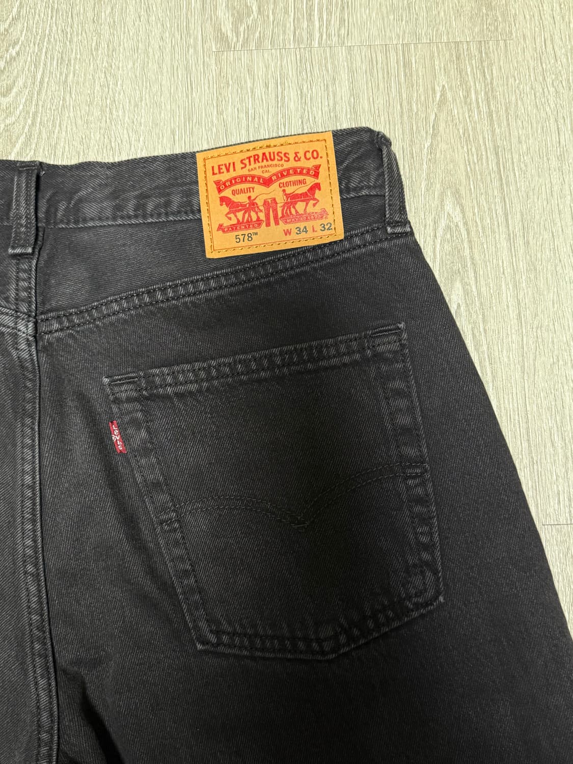 리바이스 578배기 흑청 상품이미지6