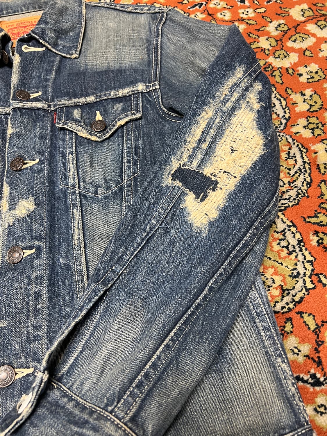 [M] 리바이스 3세대 기무라타쿠야 디스 데님 자켓 상품이미지5