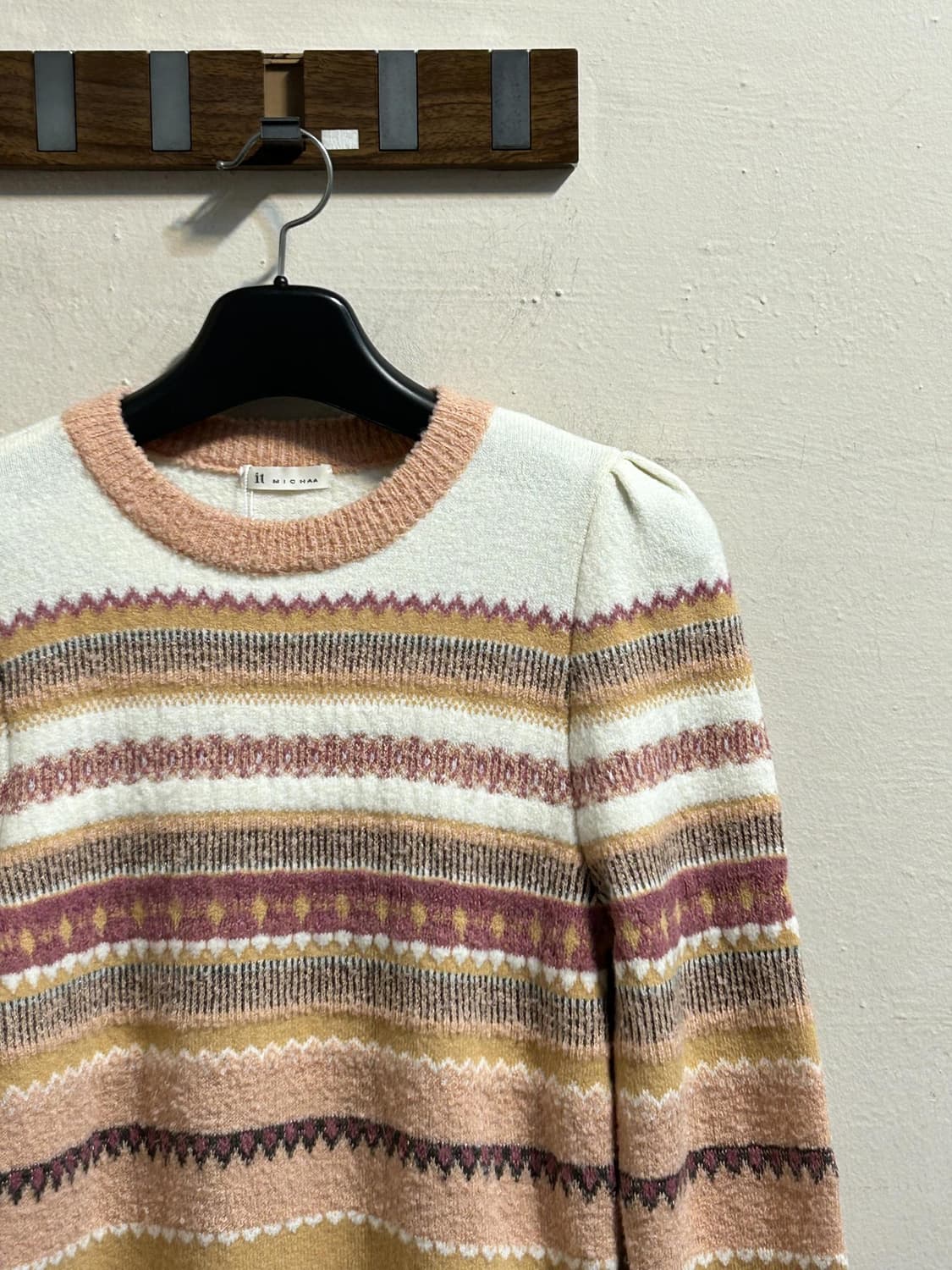 잇미샤 페어아일 패턴 니트 스웨터 상품이미지3