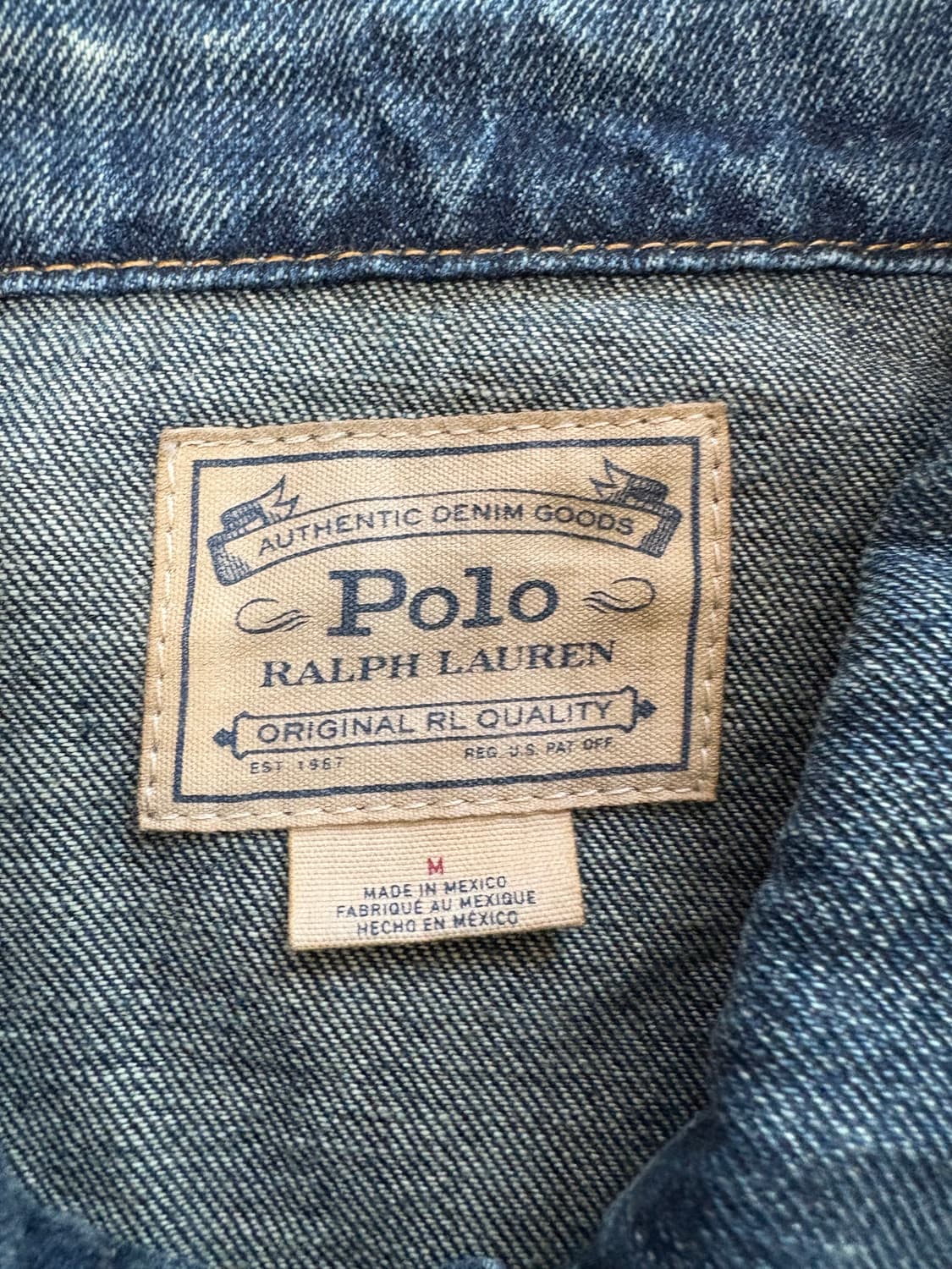 폴로랄프로렌 페이티드 데님 트러커 자켓 상품이미지4