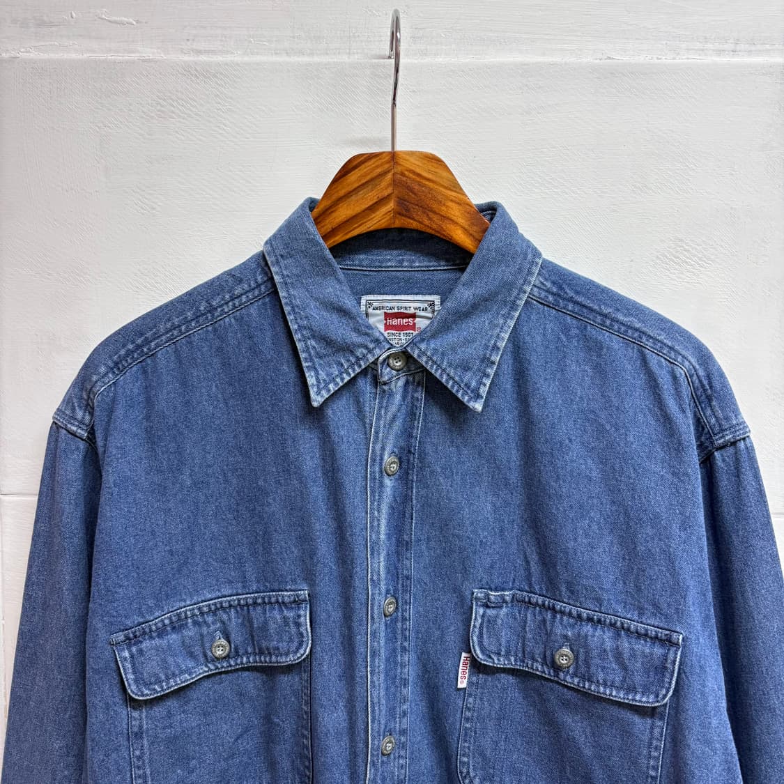Hanes 헤인즈 데님 청 남방 셔츠  상품이미지2