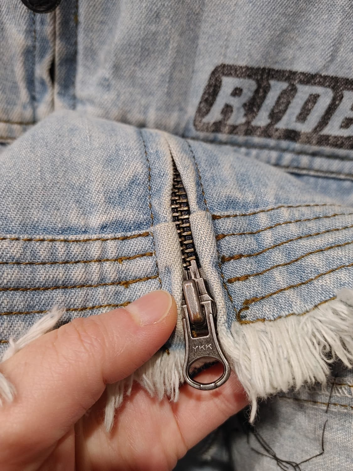 무배) 할리 데이비슨 데님 조끼 자켓 - S 상품이미지6