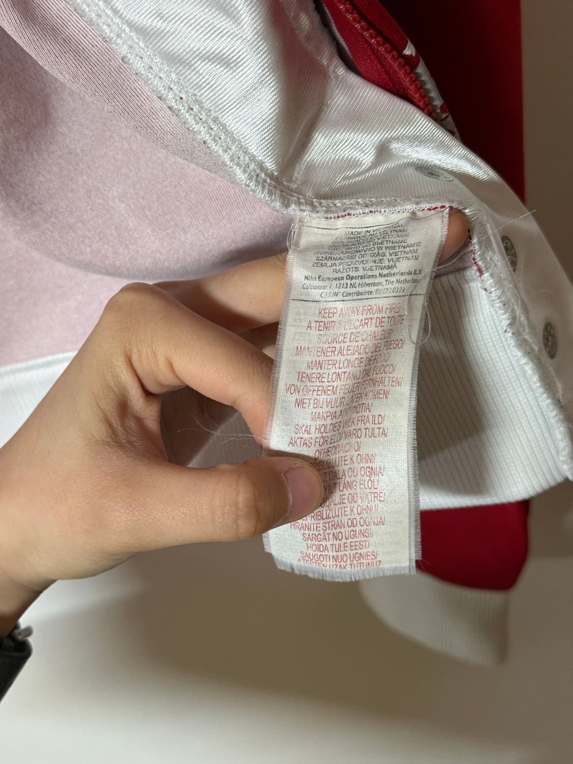 나이키 y2k 빈티지 레드 배색 트랙집업 M 상품이미지9