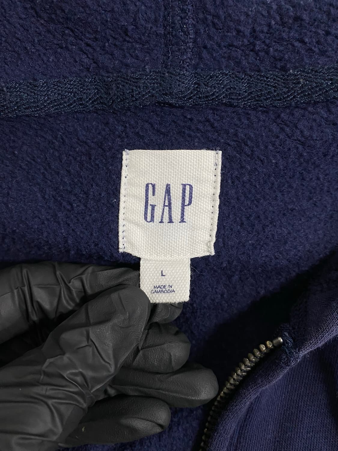 갭 GAP 네이비 후드집업 L <554> 상품이미지3