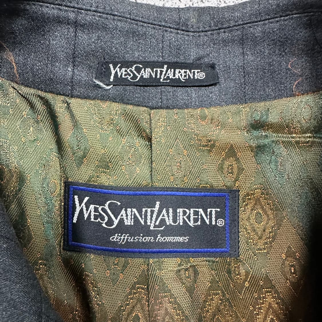 ✨ (바배) 입생로랑 뿌르 옴므 YSL 00s 개버딘 트렌치 코트  상품이미지3