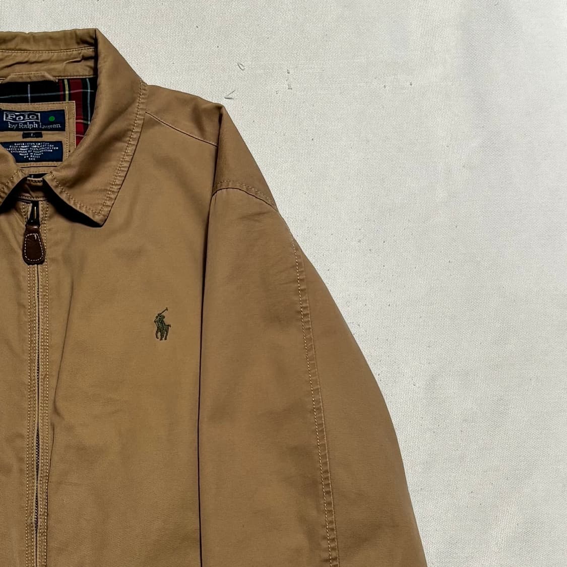 L 폴로랄프로렌 카키 포니 브라운 해링턴 자켓 상품이미지1