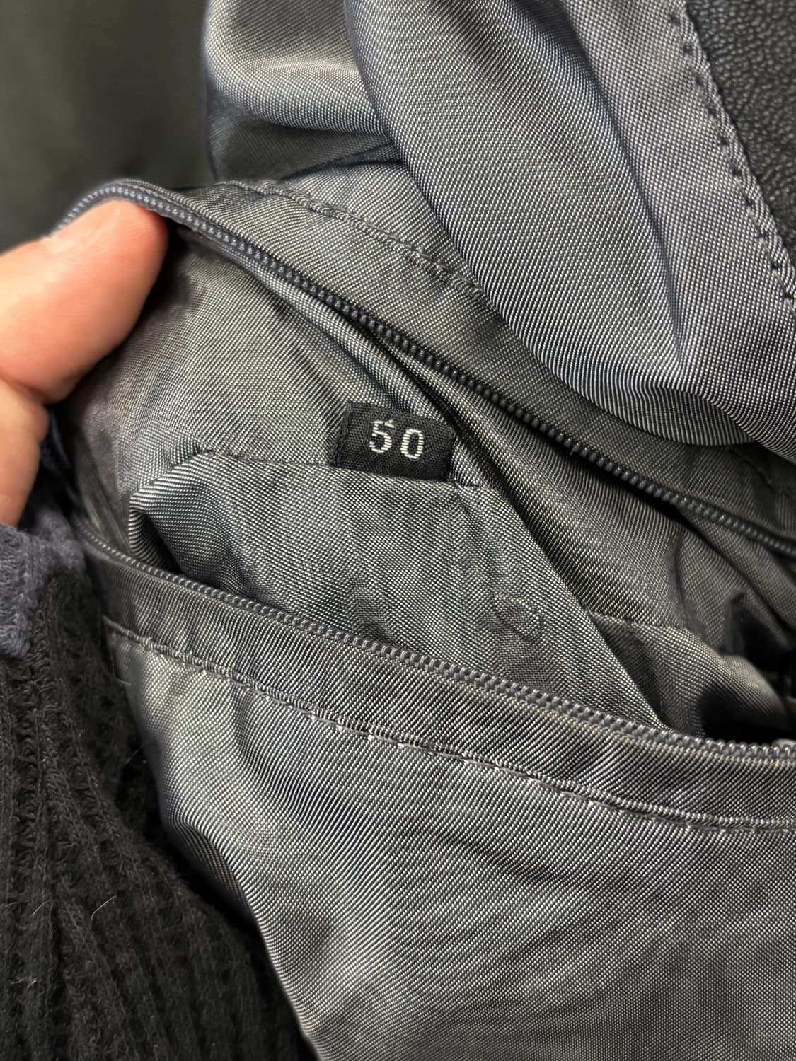 LAMB NAPPA SELECTION 블랙 레더 자켓 50 상품이미지4