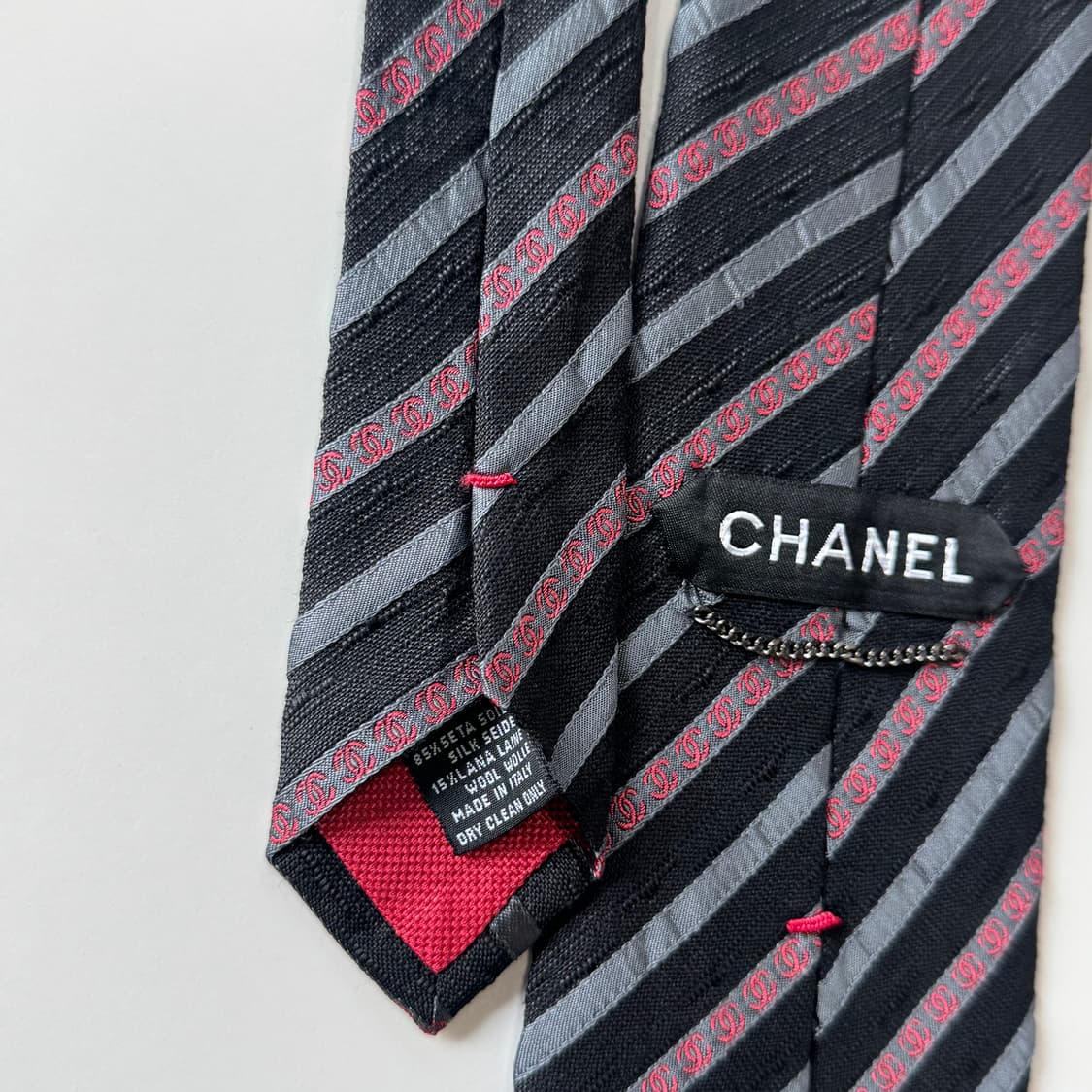 샤넬(CHANEL)모노그램 명품 정품 넥타이 상품이미지6