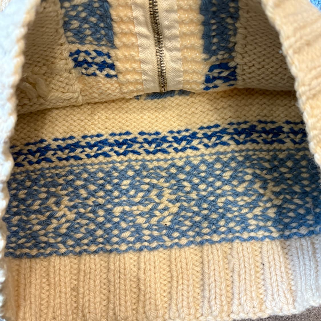 빈티지 눈꽃 자수 코위찬 자켓 상품이미지6