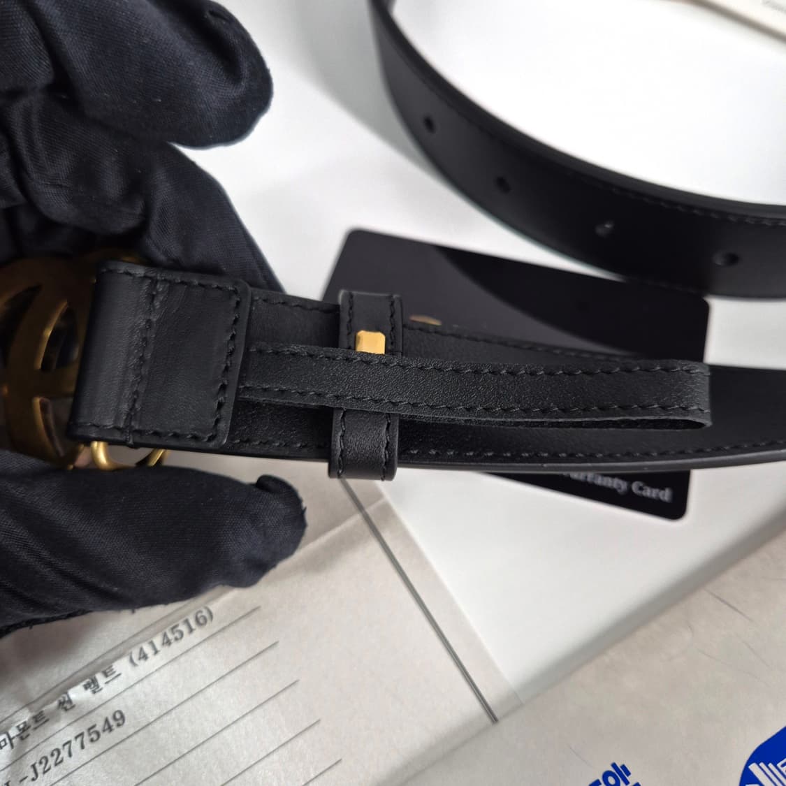 [80사이즈] 구찌 GG 마몬트 벨트 블랙 (414516) 상품이미지7