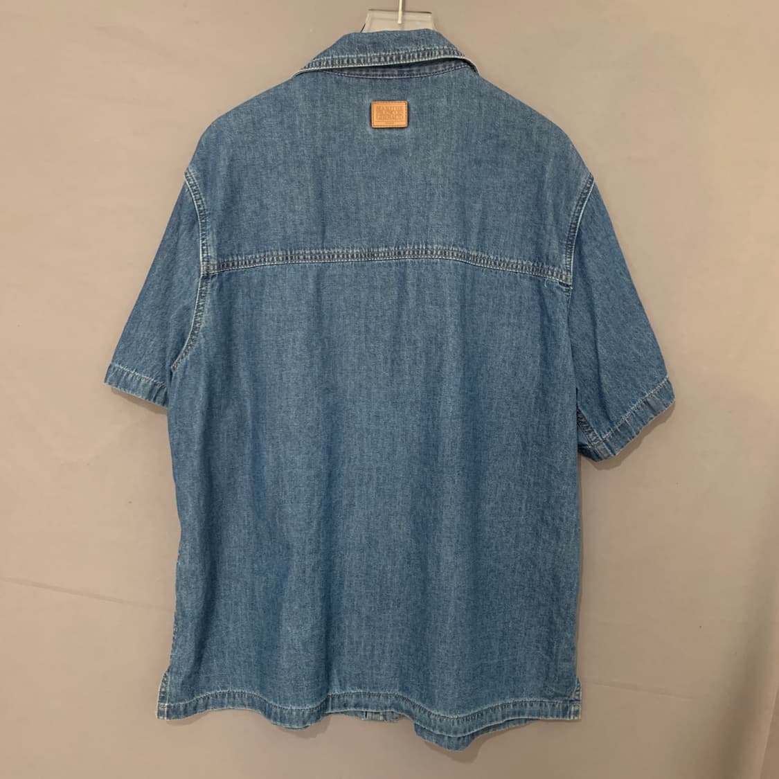 L 마리떼프랑소와저버 포켓 반팔 데님 셔츠 청남방 상품이미지2