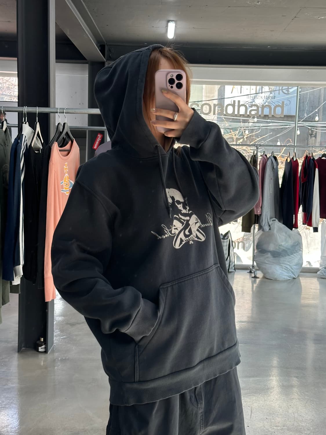 나이키 스컬로고 후드티 상품이미지2