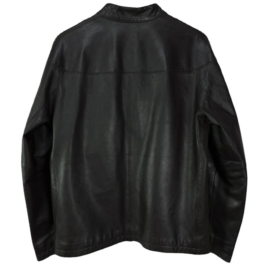 [게스] 리얼 카우 레더 소가죽 싱글 집업 레더 자켓 블랙 M19168 상품이미지3