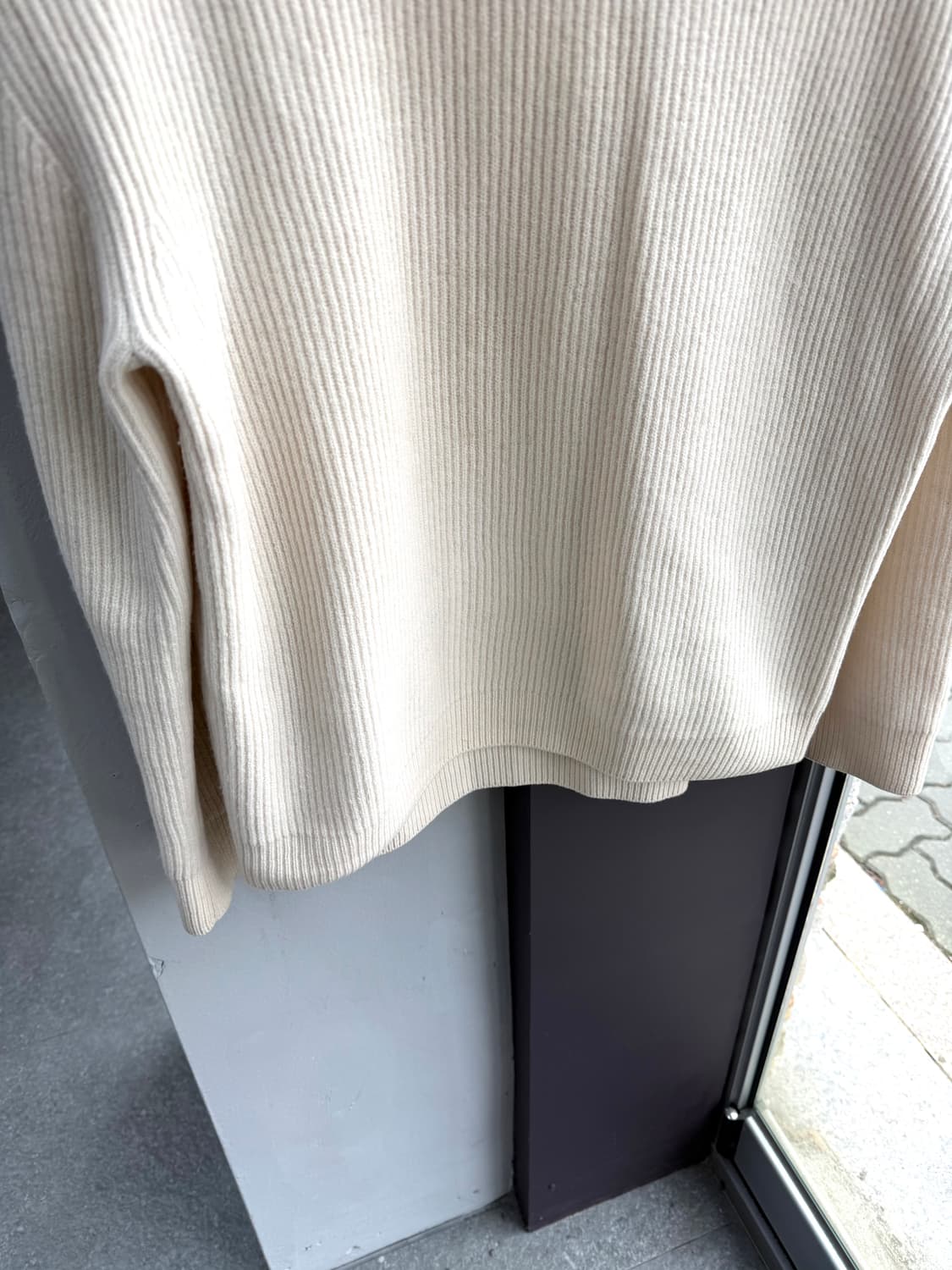 46/ 솔리드옴므 21FW 퓨어울 골지 니트 상품이미지4