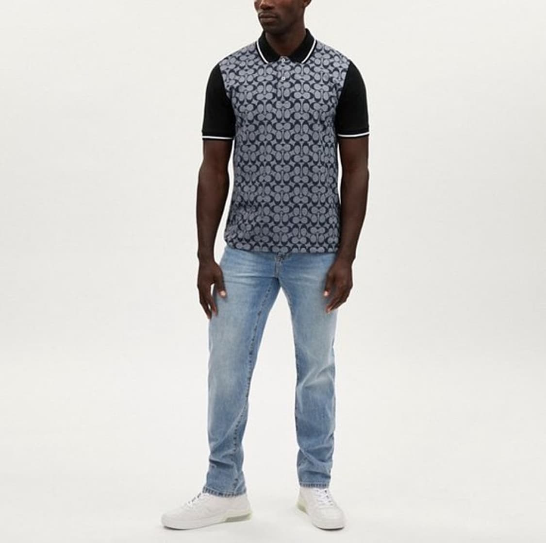 100) 코치 24ss 로고 반팔 카라티  상품이미지10