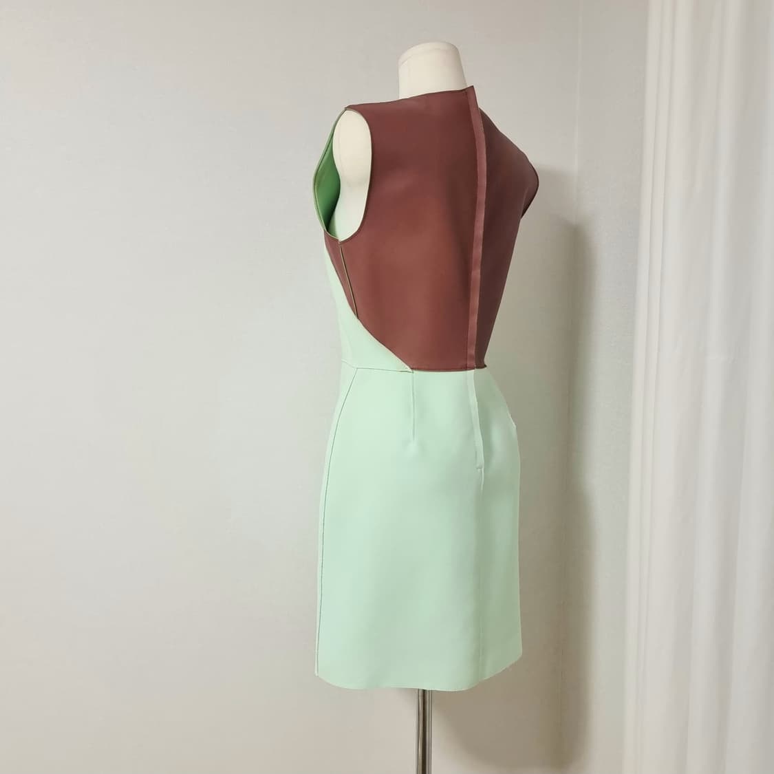 3.1 필립림 원피스 양가죽100% 트리밍 배색 (55) 상태최상 상품이미지3