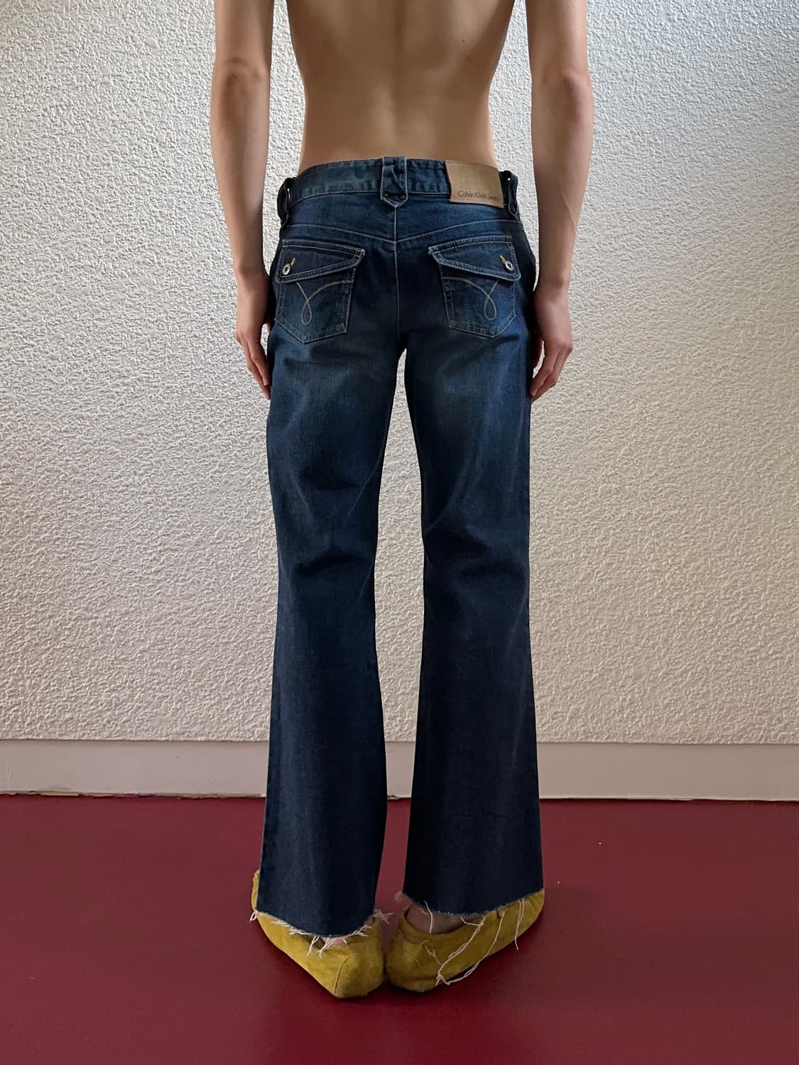 Calvin Klein Jeans 워시드 플레어 진 상품이미지5