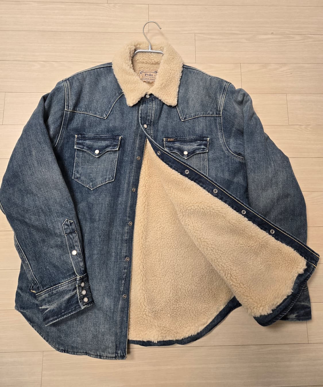 폴로 POLO 플리스 데님 웨스턴 셔츠 자켓 상품이미지2