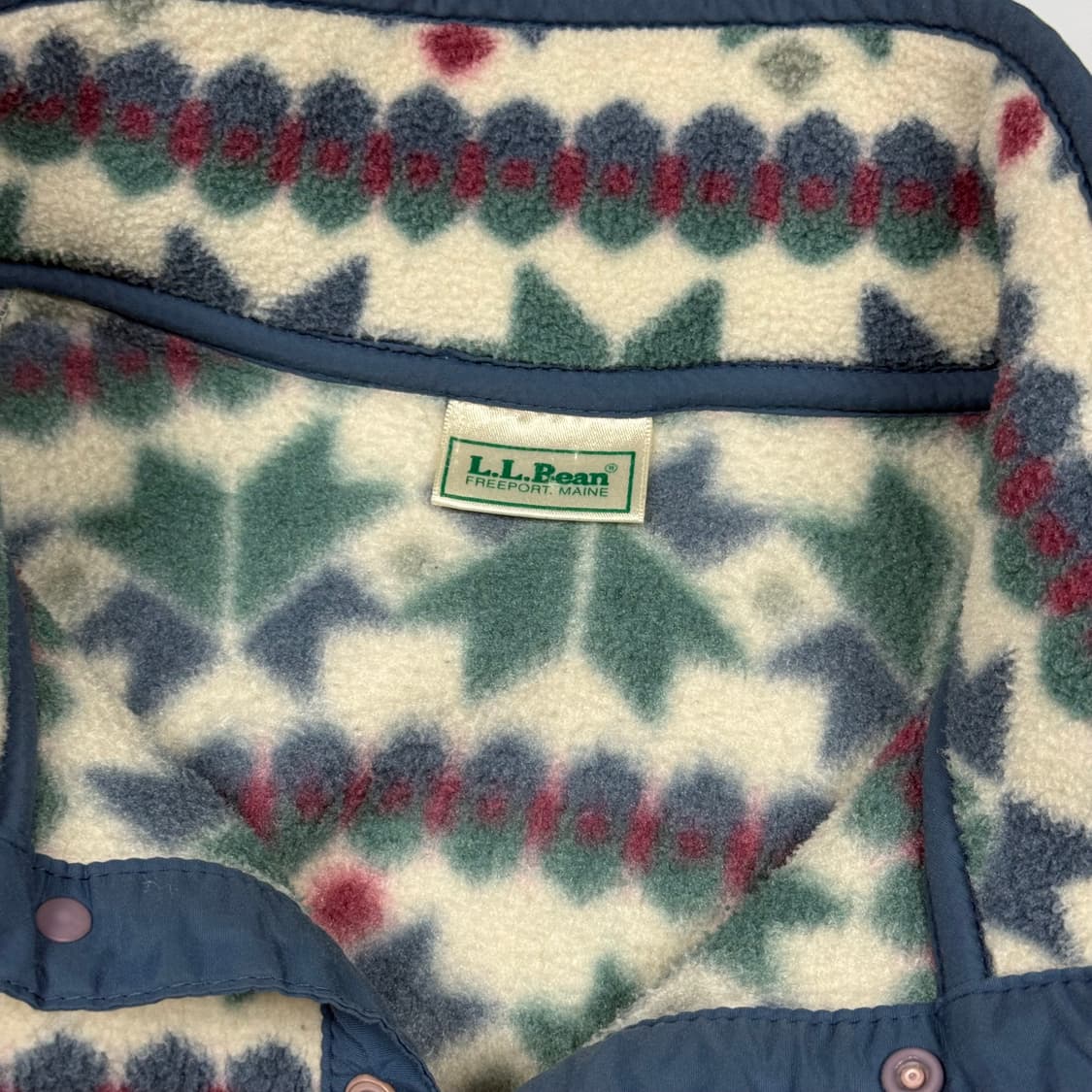 (105) 80s 엘엘빈 아즈텍 플리스 풀오버 상품이미지6