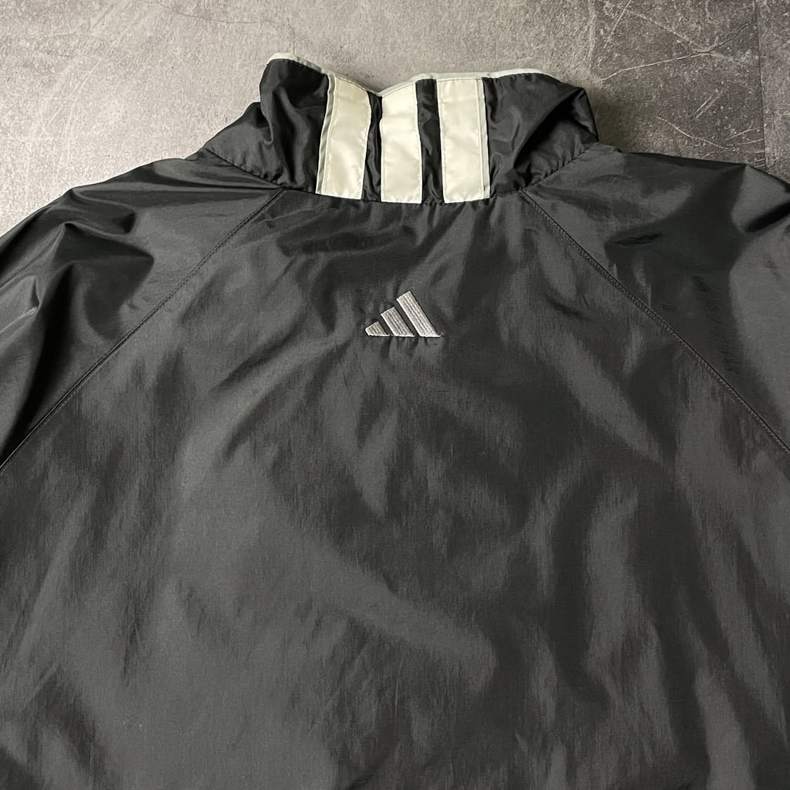 ADIDAS 90s 아디다스 빈티지 블랙 레글런 윈드브레이커 상품이미지6