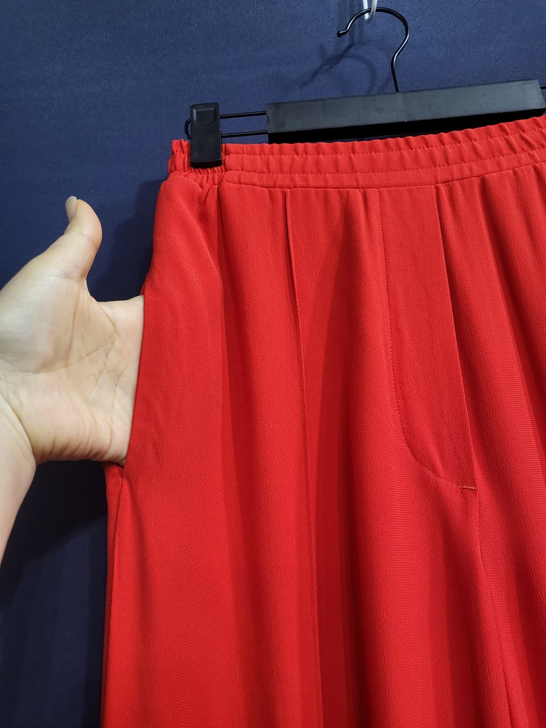 코스 밴드 와이드 팬츠 상품이미지2