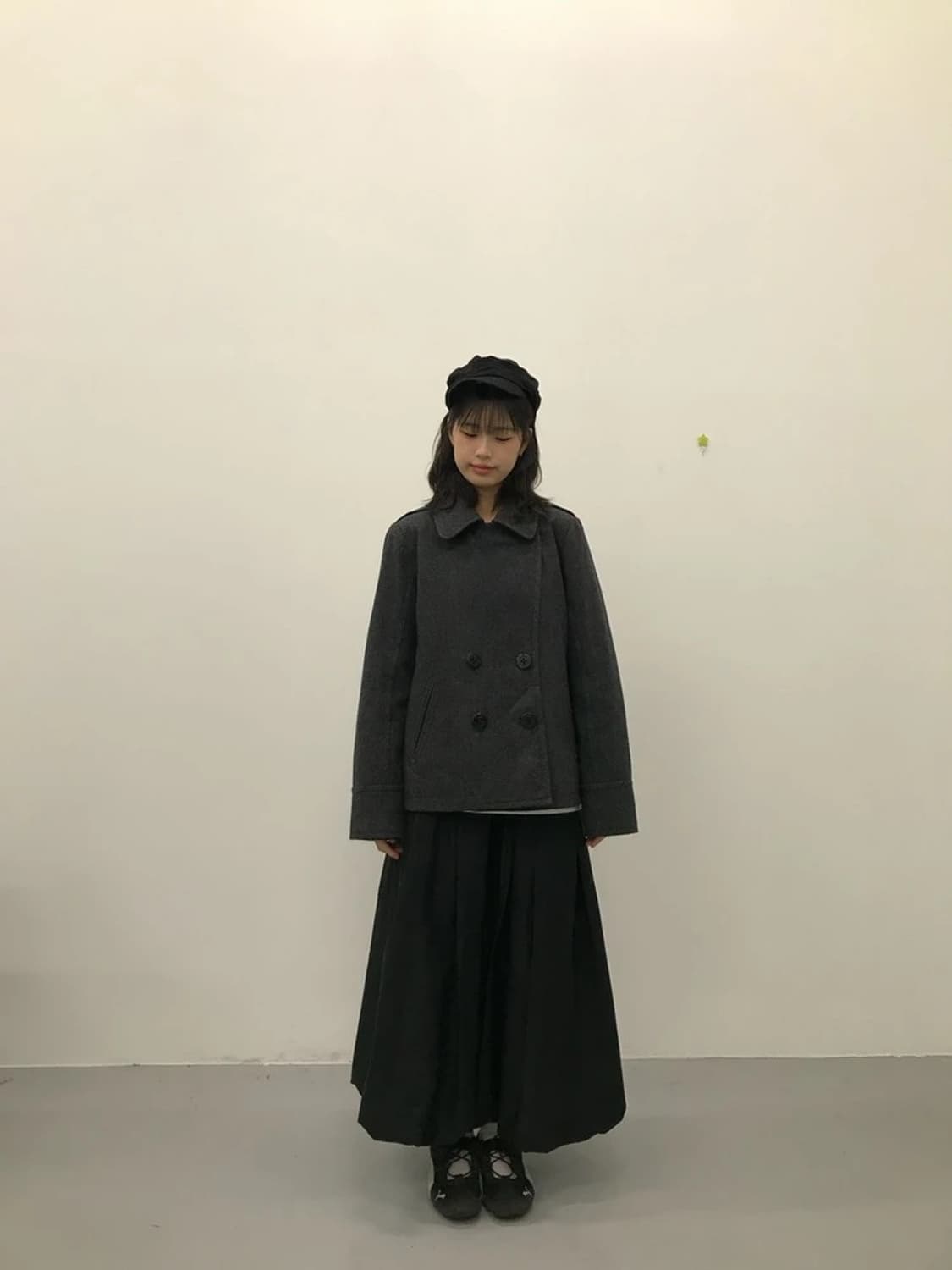 American Eagle Gray Pea Coat 상품이미지1